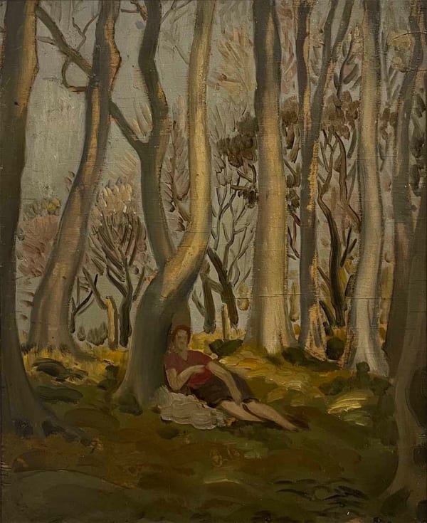 Alberto Morrocco OBE (1917-1998), Vera in Persley Den, 1947