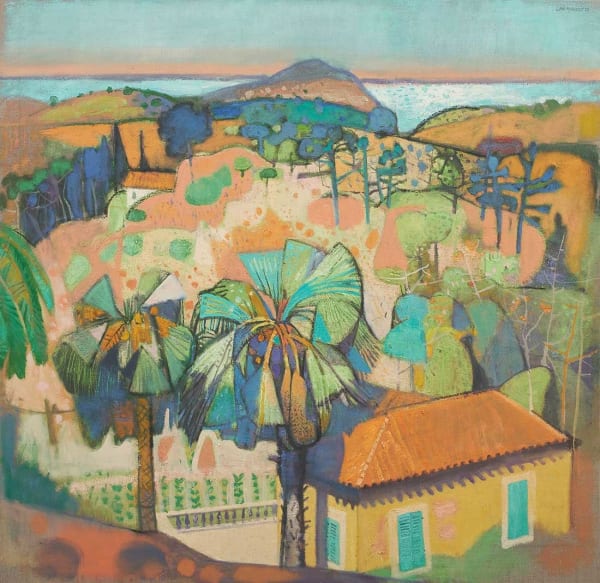Leon Morrocco RSA RGI, Towards the Sea from Roquefort-les-Pins