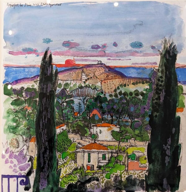 Leon Morrocco RSA RGI, View from the House, Roquefort les Pins