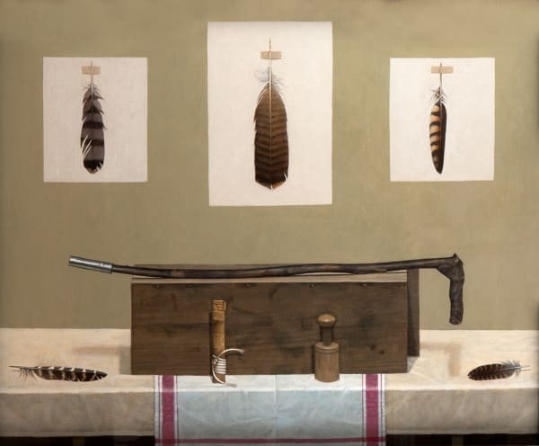 James Fairgrieve RSA RSW, Still Life with Callum's Stick