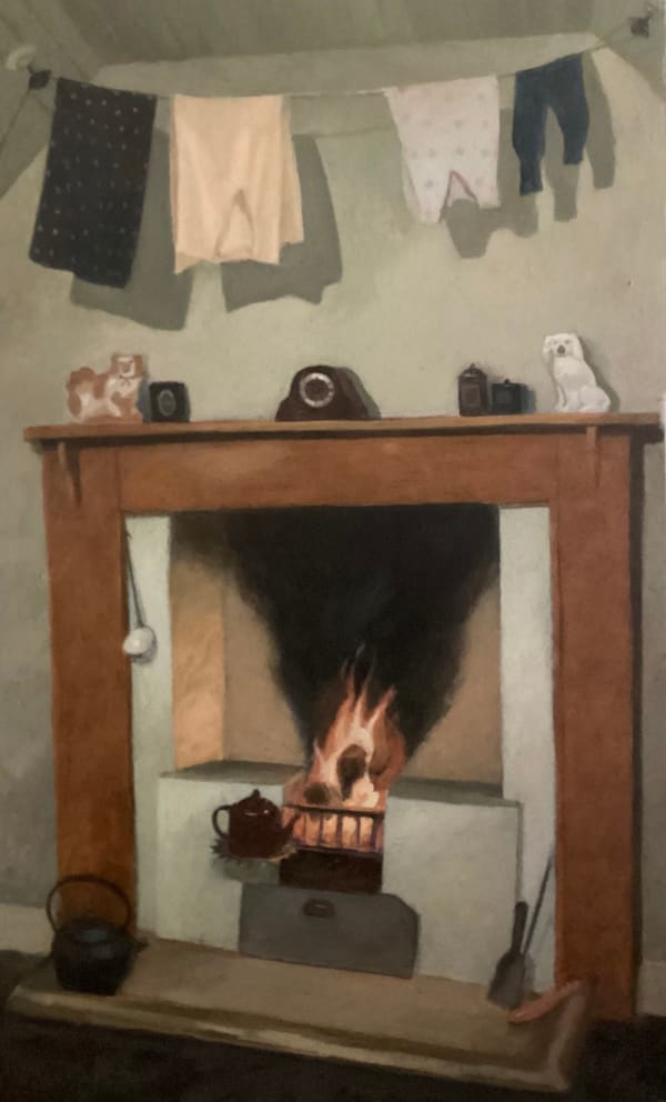 Neil MacDonald PAI RGI RSW, Fireside, Na Gearrannan