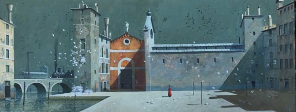 James McNaught RSW RGI, A Group of Elegant Ladies Caressing a Shadow