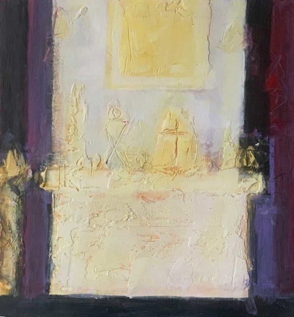 Charles MacQueen RSW RGI, Sunlit Interior Venice