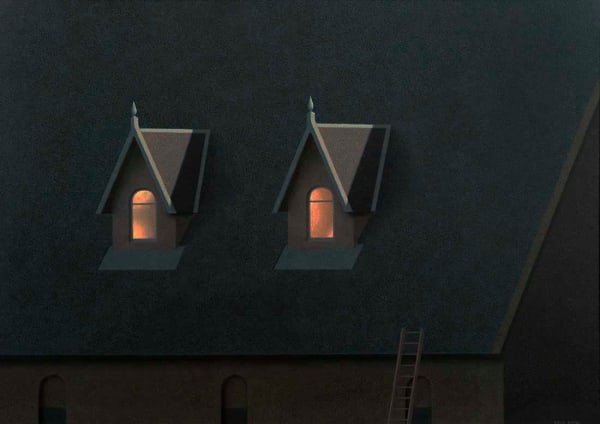 David Evans ARCA RSA RSW (1942-2020), Roof II
