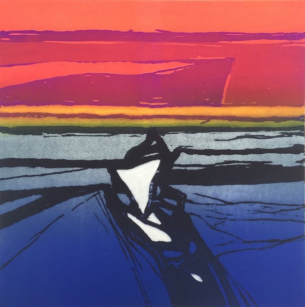 Barbara Rae DBE CBE RA, Ice Track, Baffin Island