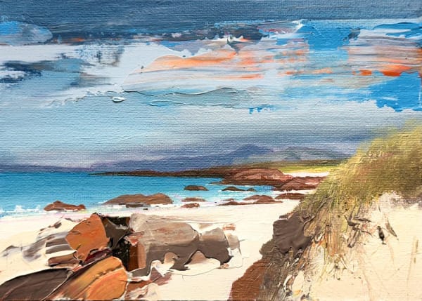 Chris Bushe RSW, Ben More from the North Beach, Iona (345)