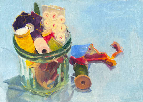 Peter McNiven, Jam jar of sewing things (66)