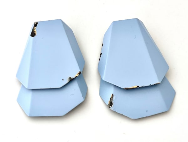 Sara Borgegard, EARRINGS DOUBLE BLUE , 2024