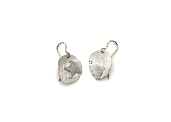 Rebecca hannon, Pig Earrings, 2024