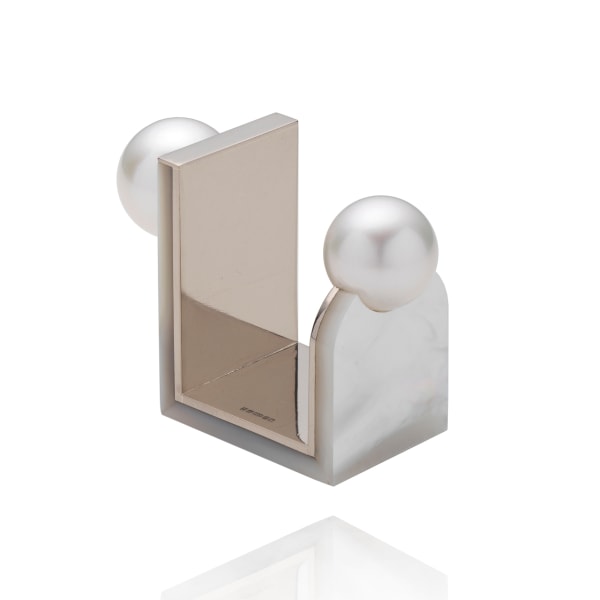 Melanie Georgacopoulos, Asymetric Double Pearl Nacre Ring