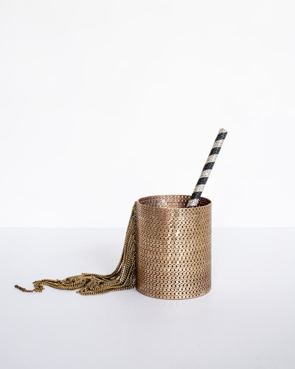 Veronika Fabian, Glass with Straw, 2023