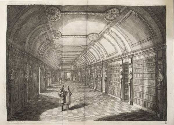 Claude du Molinet Le cabinet de la Bibliothèque de Sainte-Geneviève. Divisé en deux parties. Contenant les antiquitez de la religion des Chrétiens, des Egyptiens, & des Romains, des tombeaux, des poids & des medailles; des monnoyes, des pierres antiques gravées, & des miné