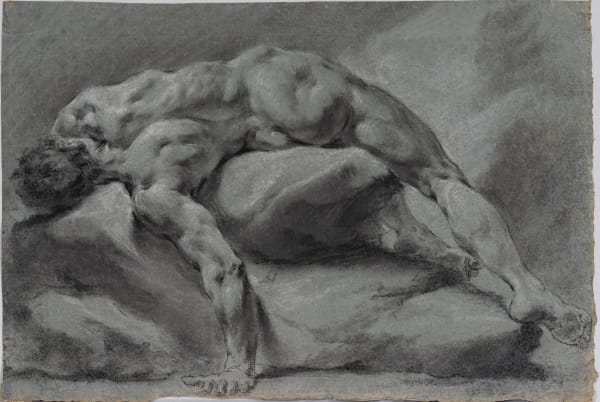 Francesco Monti, Studio di nudo maschile , 1740 circa