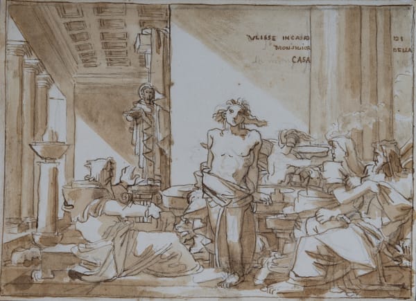 Fortunato Duranti Ulisse in casa di Monsignor Della Casa, post 1815