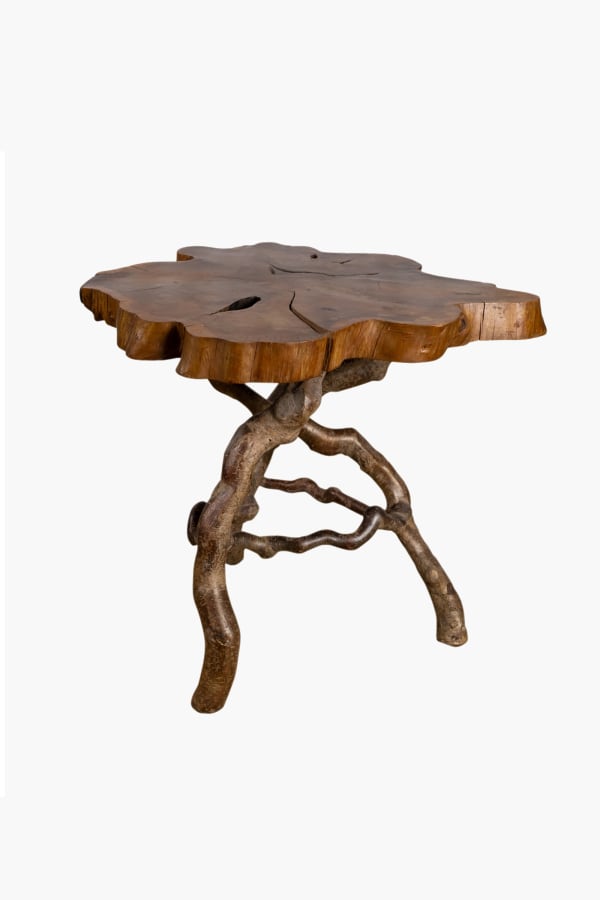 English Laburnum Root Wood Table