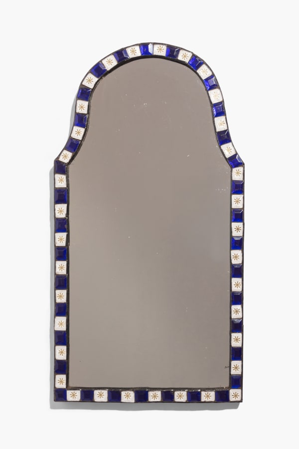 Unusual Irish George III Waterford Glass Mirror