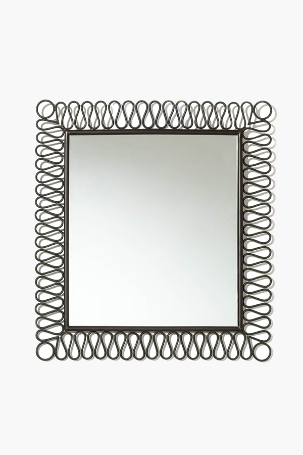 1940s Italian Wrought Iron Mirror