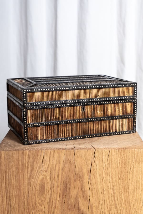 A 19th Century Anglo-Indian Porcupine Quills Box