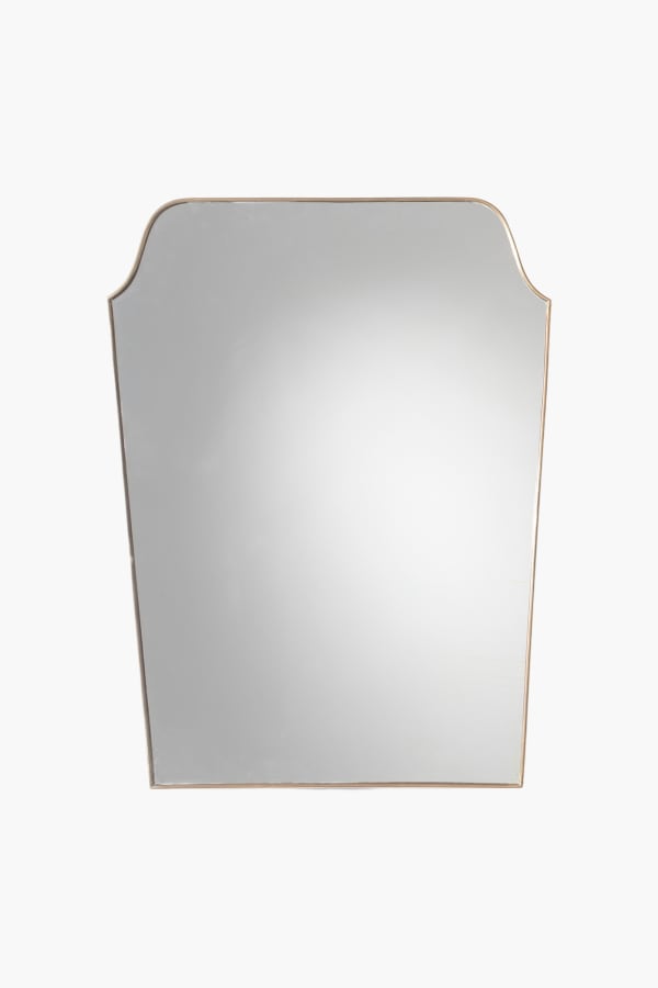1950s Italian Brass Framed Mirror
