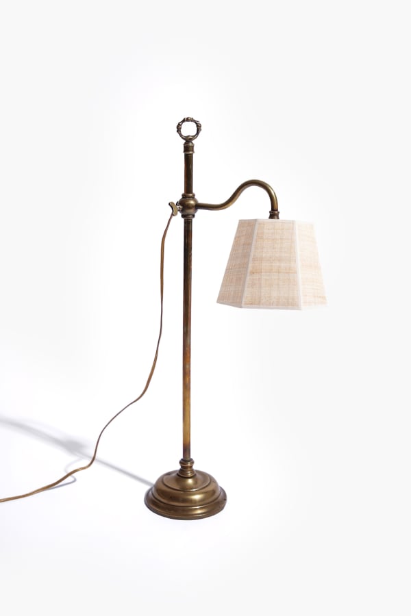 Early 20th Century English Brass Student's Lamp