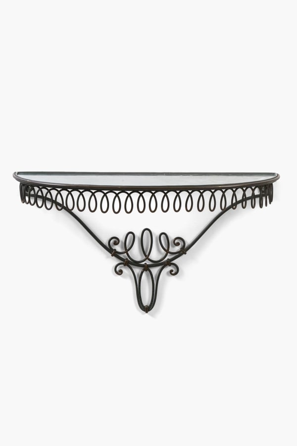 1940s Italian Wrought Iron Console