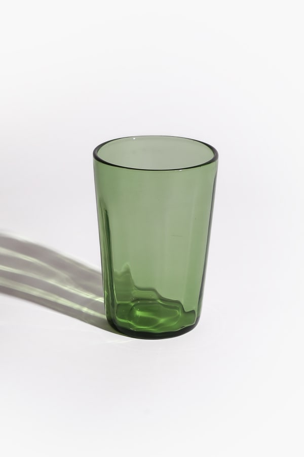 Whitefriars Green Glass Bucket Vase, c. 1930