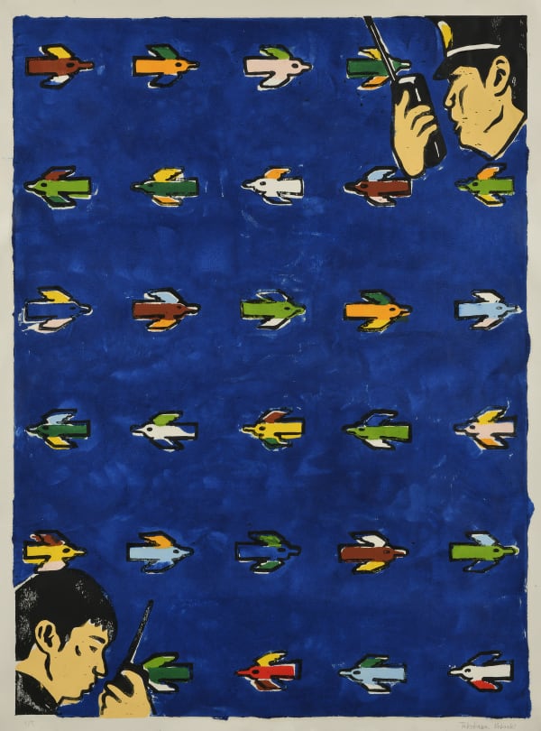 Nobuaki Takekawa Bird, 2020 Woodblock print on paper 130 x 97 cm Edition of 5