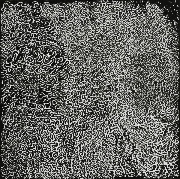 Yayoi Kusama SEEKING FOR LOVE OF HUMANITY, 2019 Acrylic on canvas 100 x 100 cm