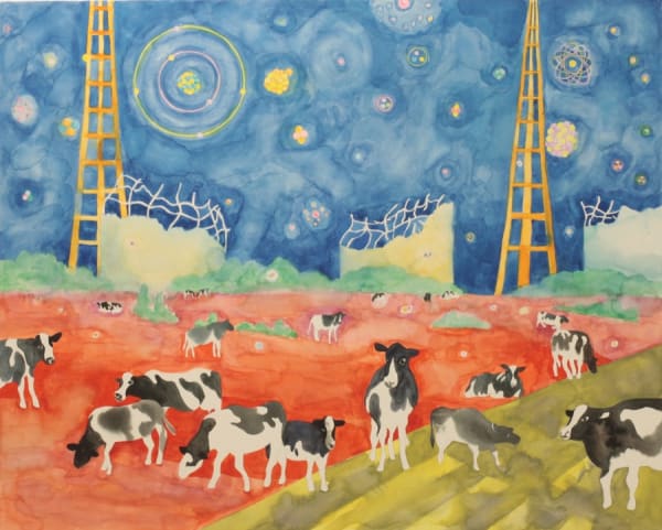 Nobuaki Takekawa Community, 2011 Watercolor on paper 80 x 100 cm