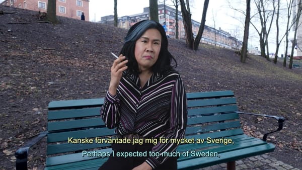 Ming Wong Learn Swedish With Susan Wongtag / Lär dig svenska med Susan Wongtag, 2023 Single channel HD video, colour with stereo audio 4'50" Edition of 5 plus 2 artist's proofs