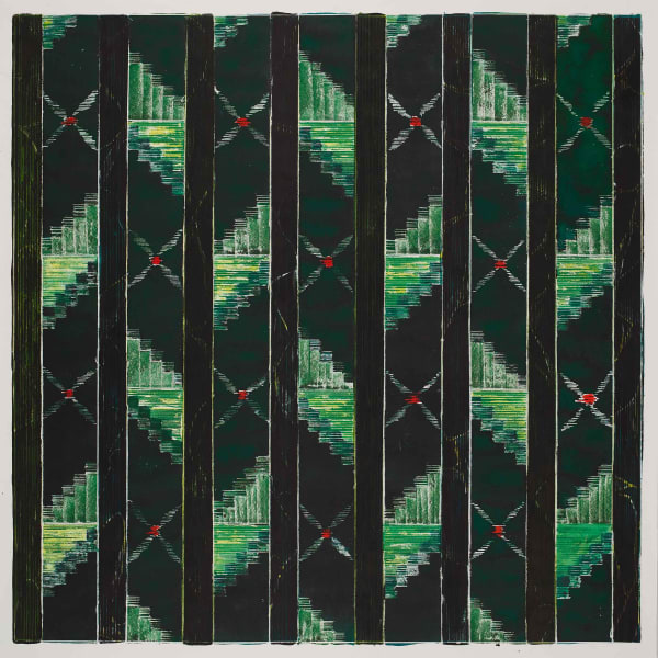 Masanori Handa i, 2017 Watercolour, oil pastel on paper 108 x 108 cm