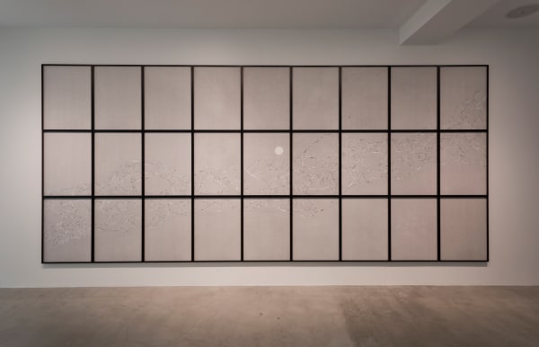 Tsuyoshi Hisakado River, 2022 Silkscreen on paper, wooden frame Frame: 78 x 58.6 x 3 cm each (Set of 27)