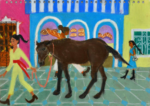 Maria Farrar Hacienda Uayalceh, 2022 Pastel on paper 28.7 x 40.4 cm