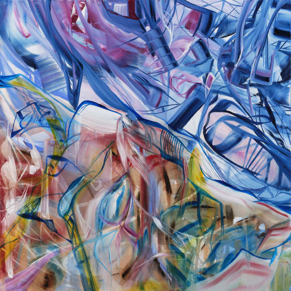 Mannat Gandotra An Overcast Jam Session, 2024 Acrylic on canvas 150 x 150 cm