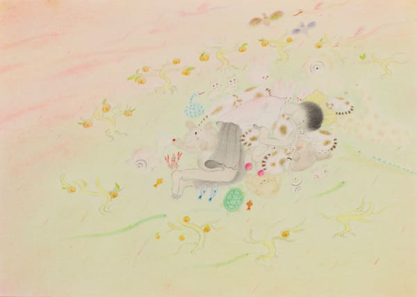 Tomoko Kashiki Utopia, 2024 pencil, coloured pencil, pastel on paper 19.7 x 27.7 cm