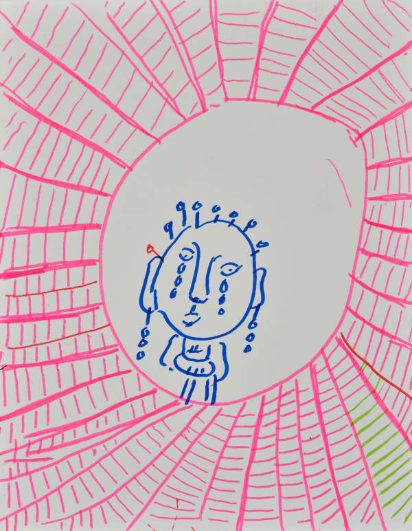 Yayoi Kusama Untitled, 2025 Ink on paper 41 x 31.8 cm