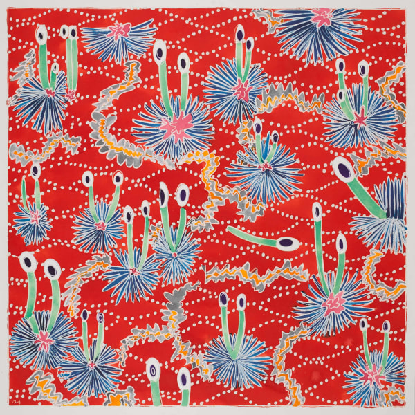 Masanori Handa matsu, 2017 Watercolour, oil pastel on paper 108 x 108 cm