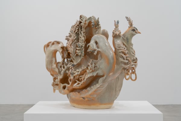 Soe Yu Nwe Four Revolutions, 2025 Glazed stoneware, glass 95 x 105 x 90 cm