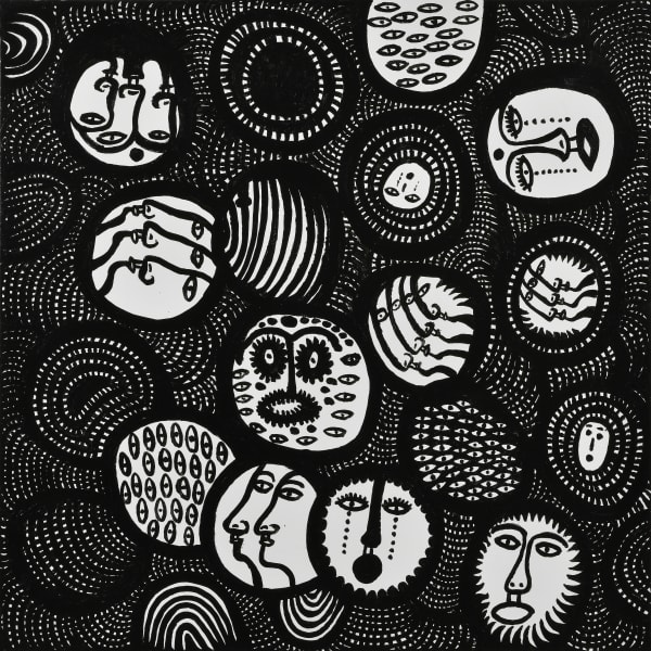 Yayoi Kusama YAYOI KUSAMA TO MICHELLE OBAMA, 2019 Acrylic on canvas 100 x 100 cm