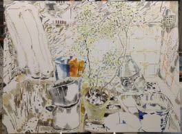 Chris Huen Sin-Kan Survivor, 2016 Oil on canvas 120 x 160 cm