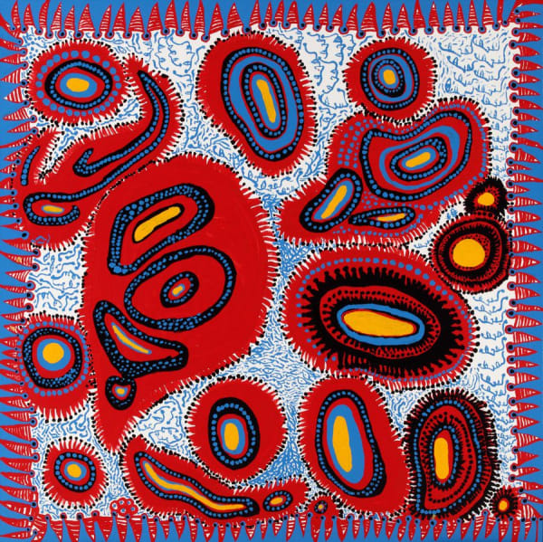 Yayoi Kusama JOYFUL STARRY NIGHT, 2012 Acrylic on canvas 162 x 162 cm