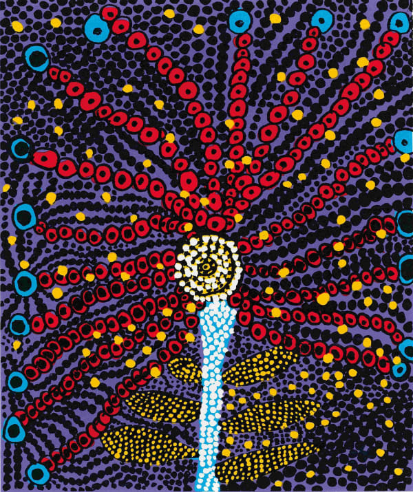 Yayoi Kusama Flower Bloomed in My Heart, 2011 Silkscreen [7 colors] + etching embossing 45.5 x 38 cm [Image] / 58.5 x 56.5 cm [Paper] Edition of 30