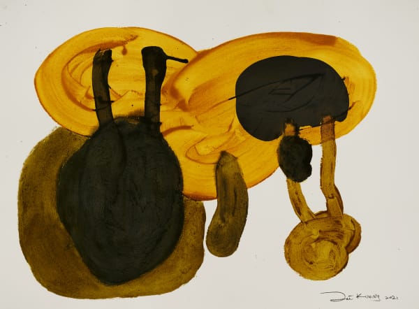 Zai Kuning Prodigal Pagan Hymn (Nijyu-ni), 2021 Batik dye, ink, turmeric and chilli powder on paper 57 x 75 cm