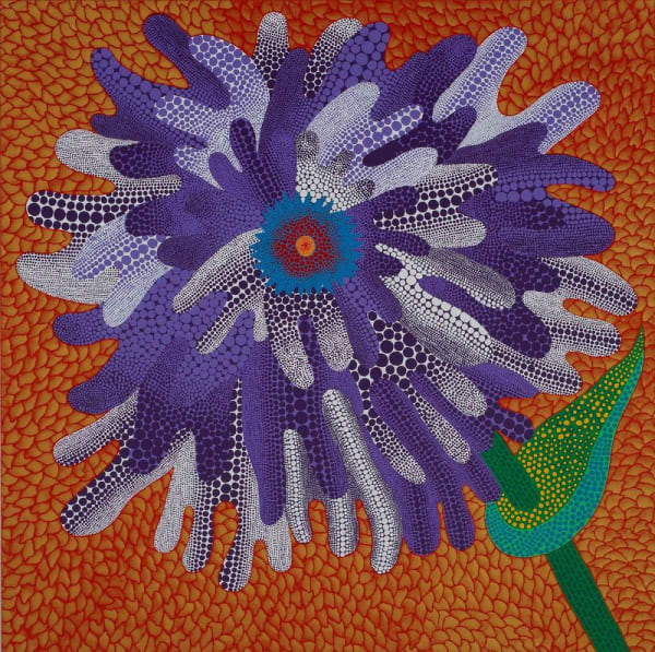Yayoi Kusama A FLOWER, 2014 acrylic on canvas 162 x 162 cm