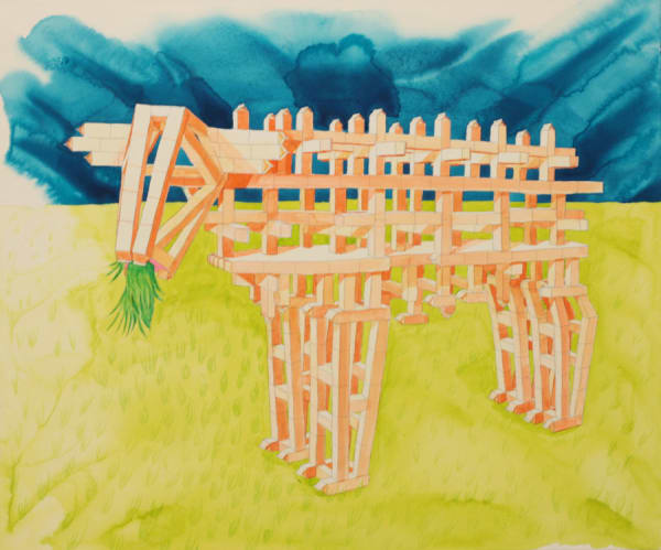 Nobuaki Takekawa Future of daily, 2011 Watercolor on paper 61 x 72.5 cm