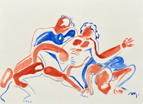 Tang Dixin Dance 2, 2023 Ink on paper 27.6 x 37.8 cm