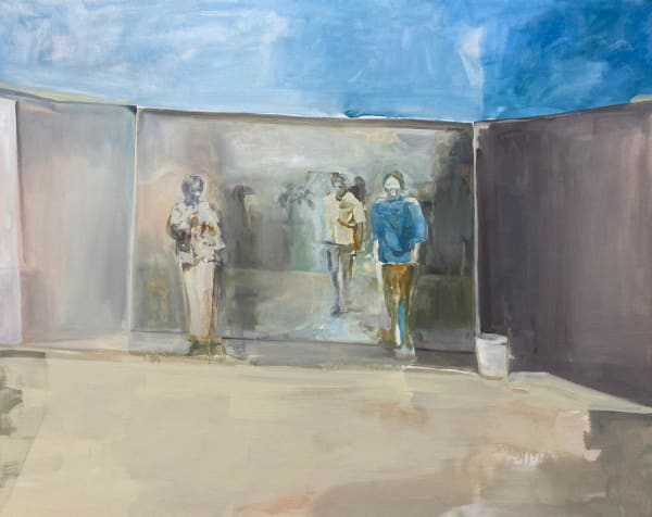 Hilmi Johandi City hall and the Old Supreme Court Building c. 1970, 2020 Oil on linen 121.7 x 152.5 cm