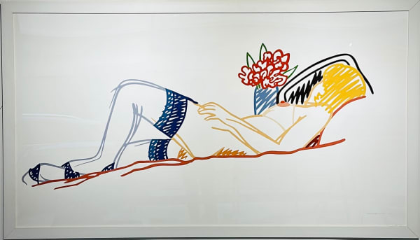 Tom Wesselmann, Nude with bouquets and stockings, 1991