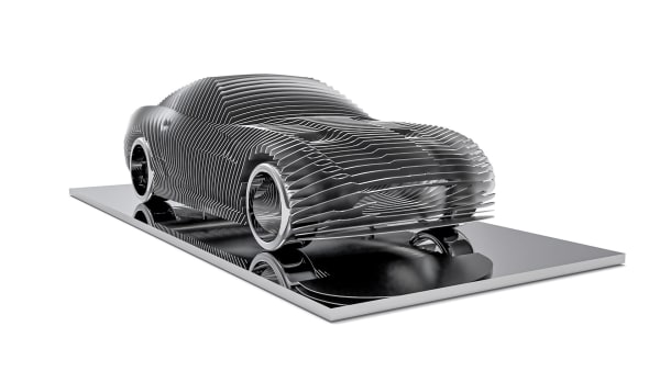 Antoine Dufilho, Ferrari 599 GTB - Raw Metal, 2021