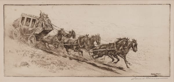 Edward Borein, The Overland Mail, d. 1922